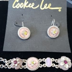 Cookie Lee jewelry pink earrings